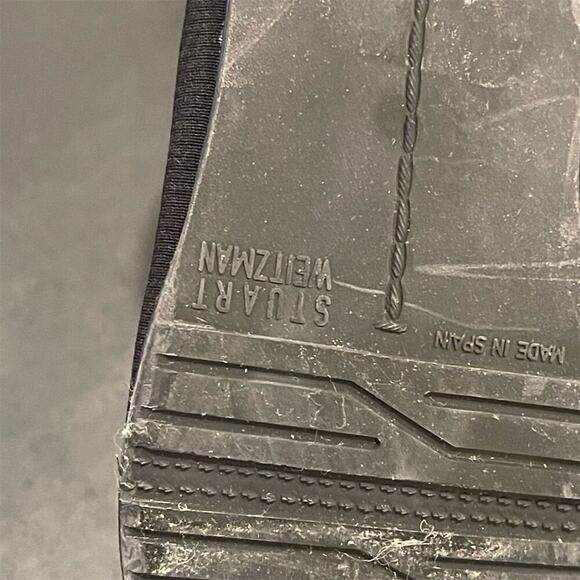 Stuart Weitzman Women's Black Suede Ankle Boots Size 8.5 Zip Closure - Picture 8 of 12